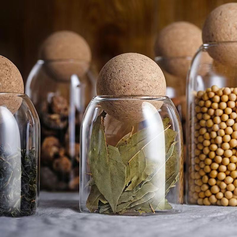 Food Storage Glass Round - Clear Glass Storage Jars With Round