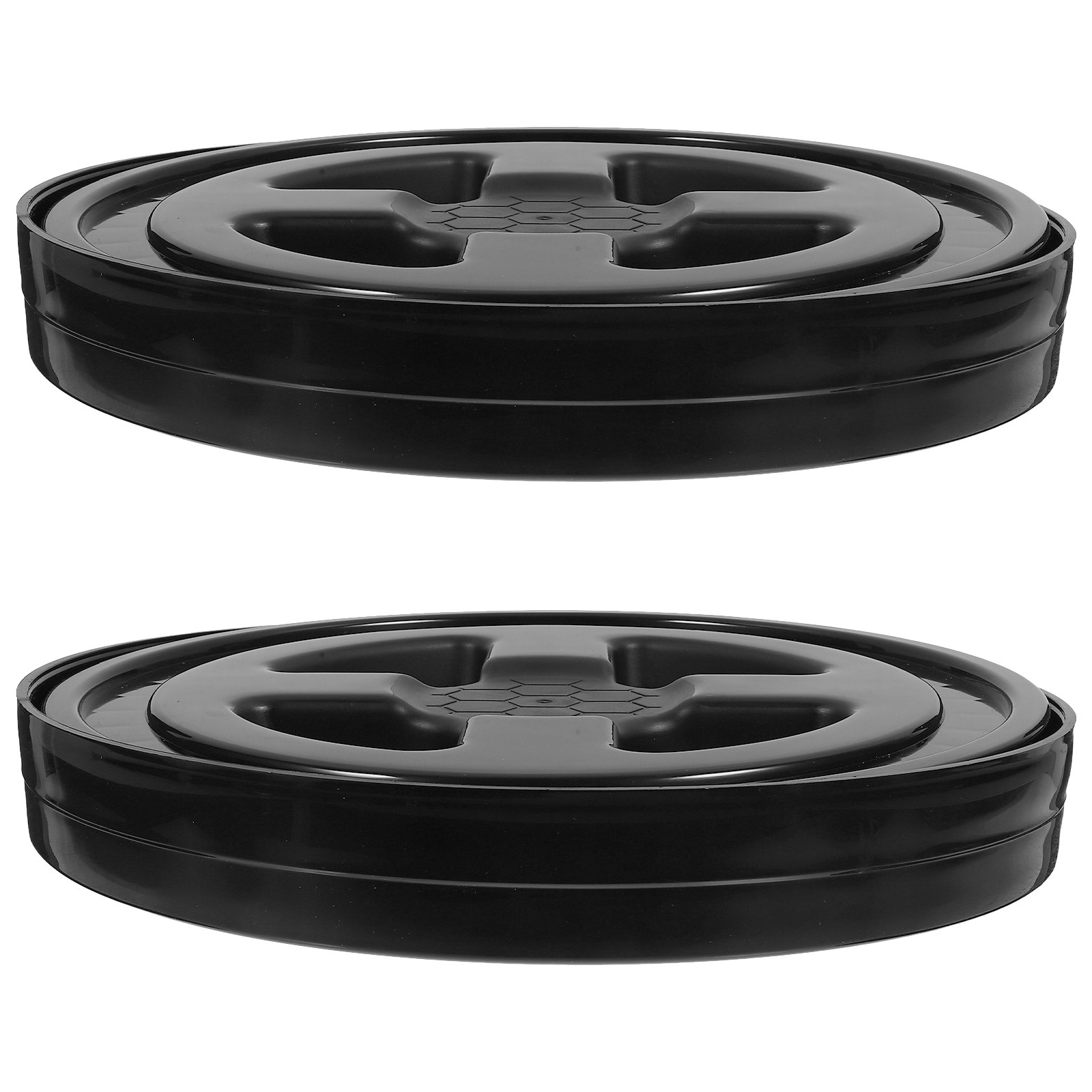 Food Storage With Lock - 2Pcs Lock Bucket Lid Airtight Seal