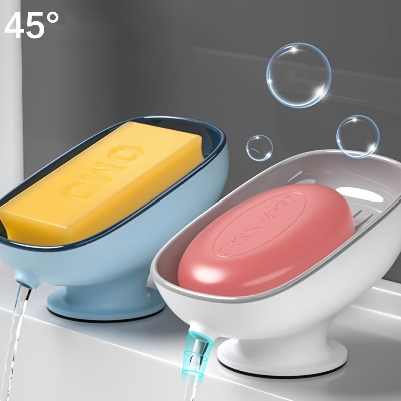 Portion Control Container - Bathroom Soap Holder Drain Water Soap