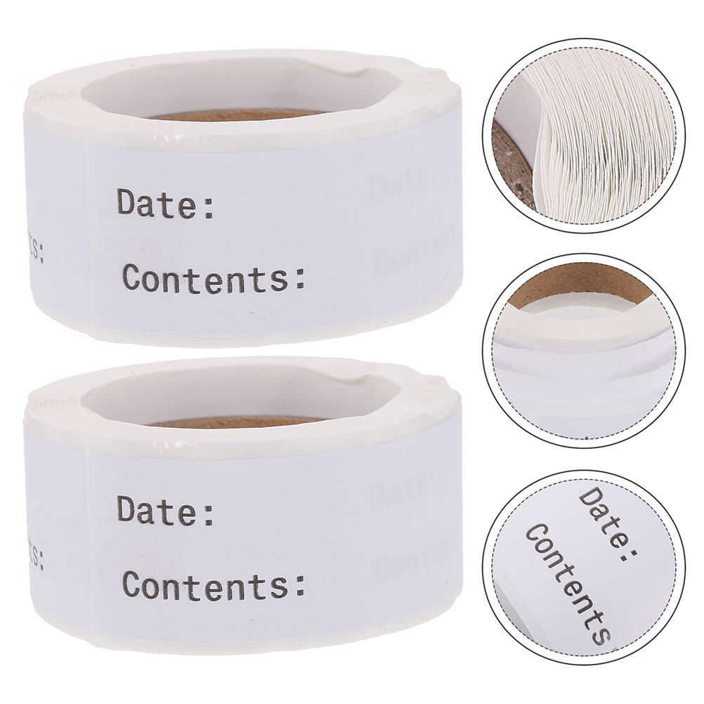 Food Storage Notes - 1 Roll Blank Food Label Stickers
