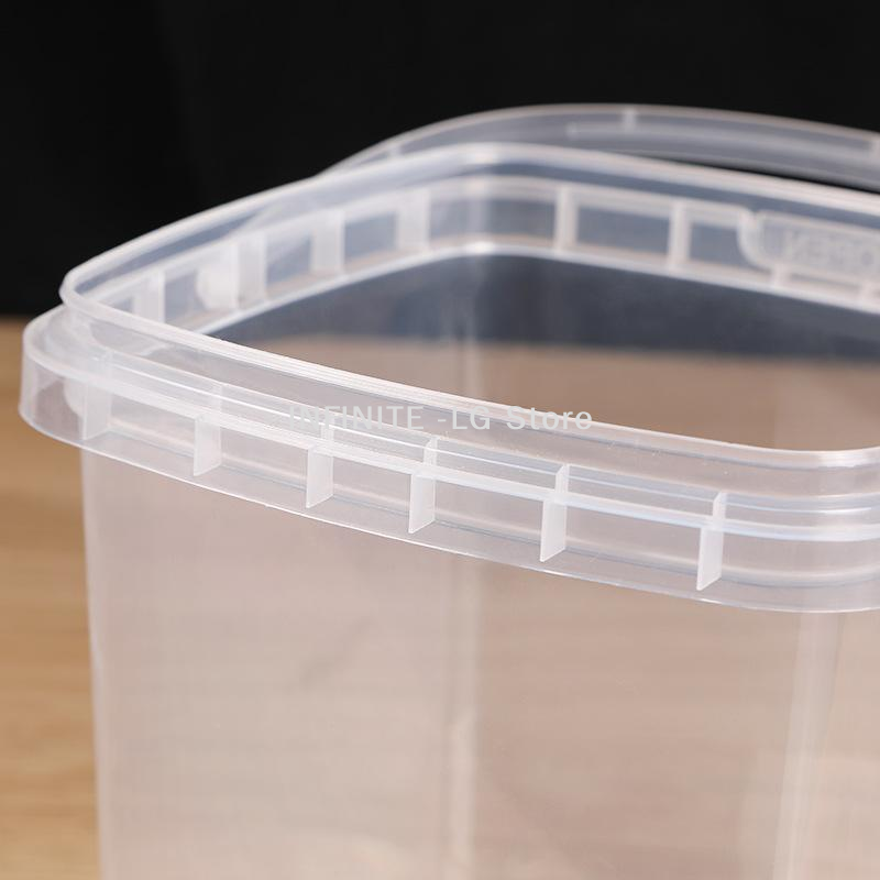 10pcs Plastic 500/1000 ML Buck - Food Storage With Lids recension och pris