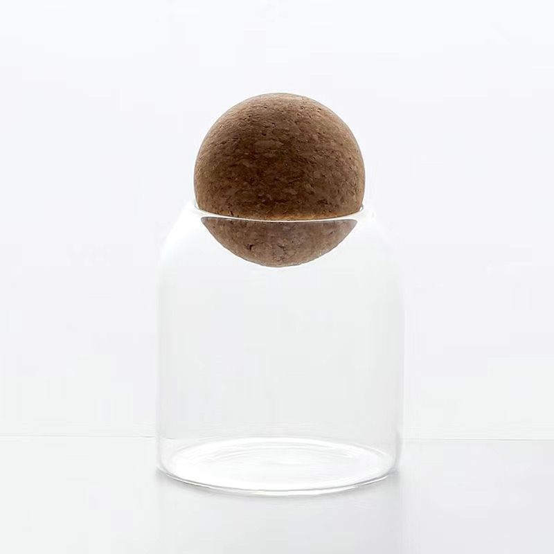 Clear Glass Storage Jars With  - Food Storage Glass Round recension och pris