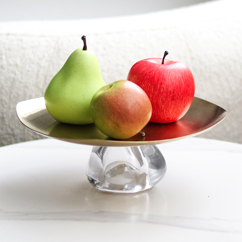Square Irregular Metal Fruit T - Food Storage Glass Round recension och pris