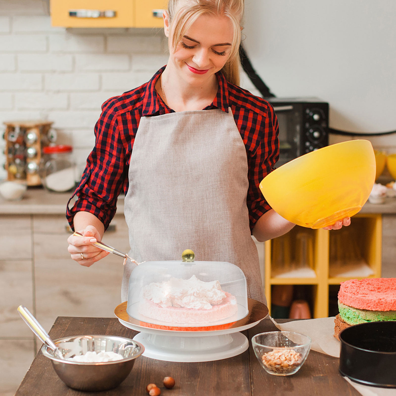 Transparent Cake Dome Plastic  - Food Storage With Lids recension och pris