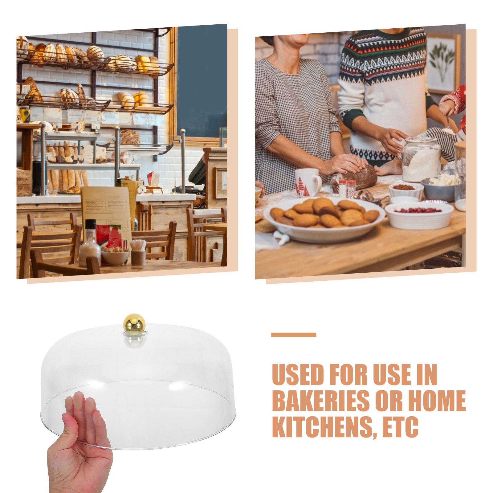 Transparent Cake Dome Plastic  - Food Storage With Lids recension och pris