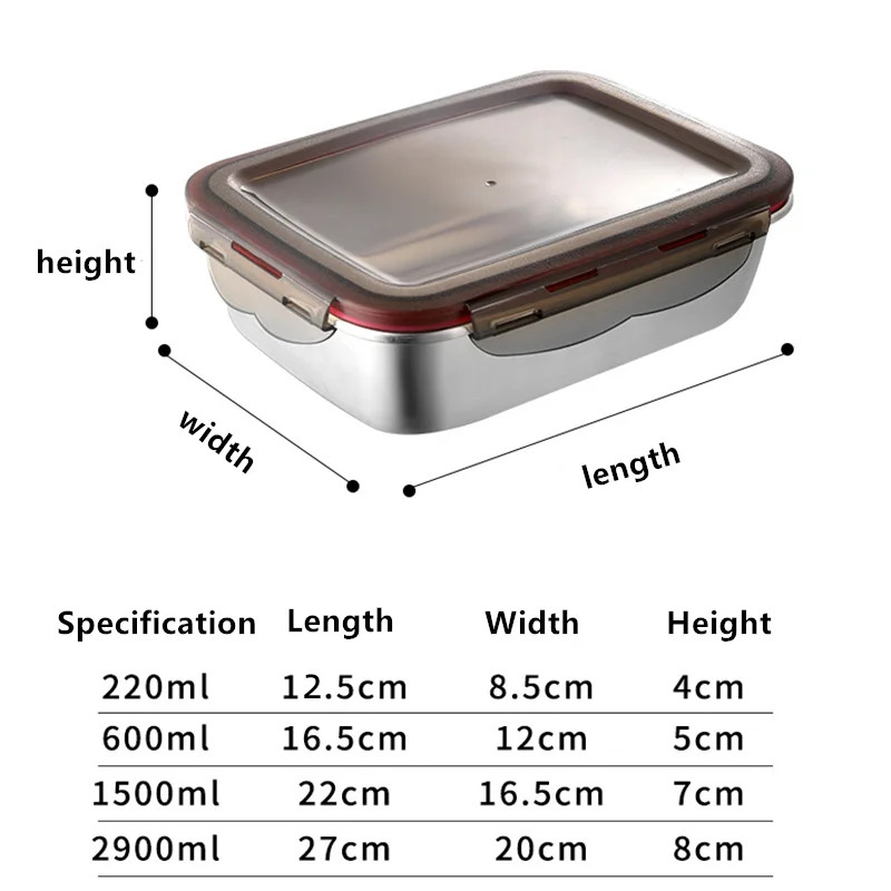 304 Stainless Steel Food Lunch - Food Storage Tupperware recension och pris