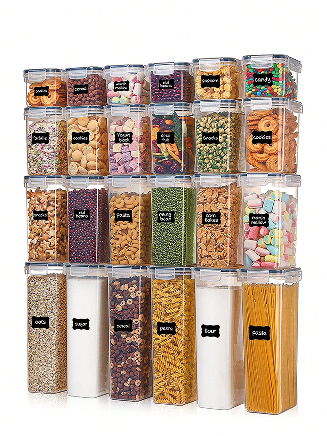 48pcs Airtight Food Storage Co - Food Storage With Lock recension och pris