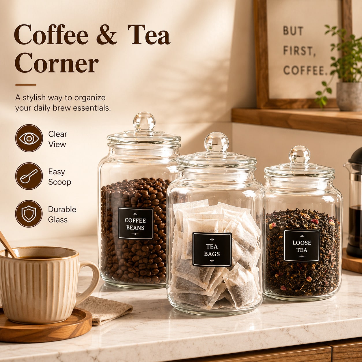 Large Clear Glass Storage Jars - Glass Food Storage Xl recension och pris