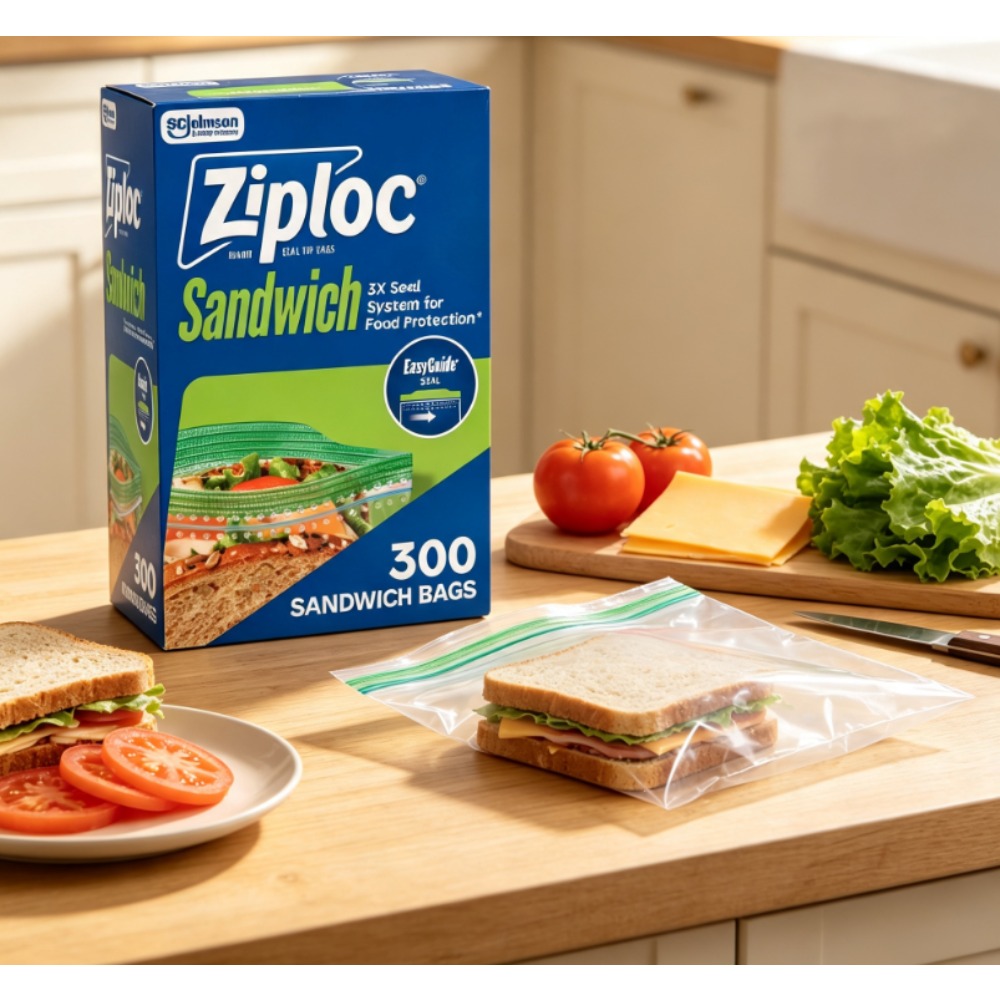 Ziploc® Brand Sandwich Bags wi - Ziploc Food Storage recension och pris