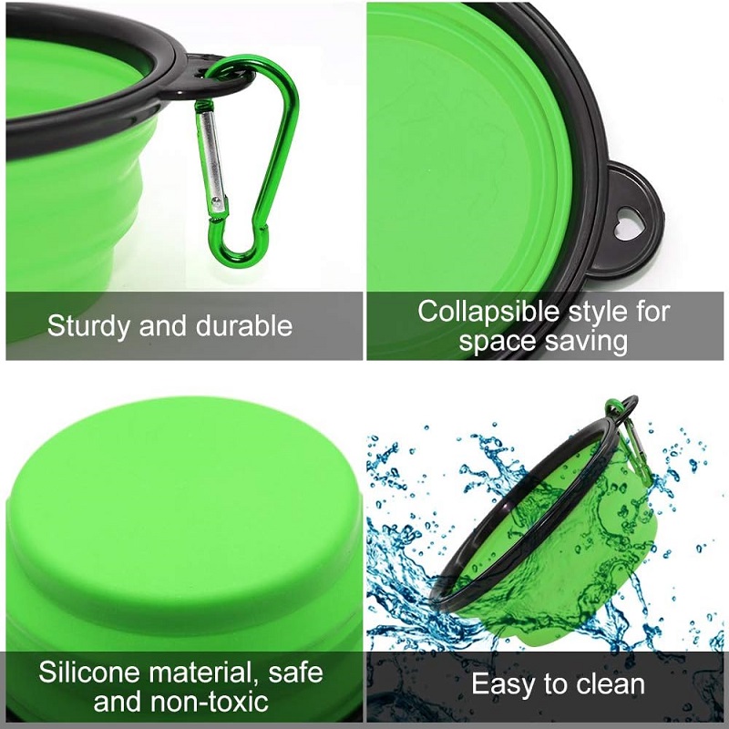 2 In 1 Silicone Pet Folding Bo - Portion Control Container recension och pris