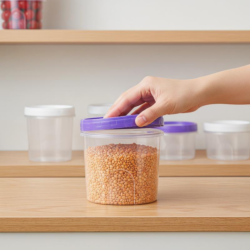4Pcs Round Food Fresh Keeping  - Food Storage Glass Round recension och pris