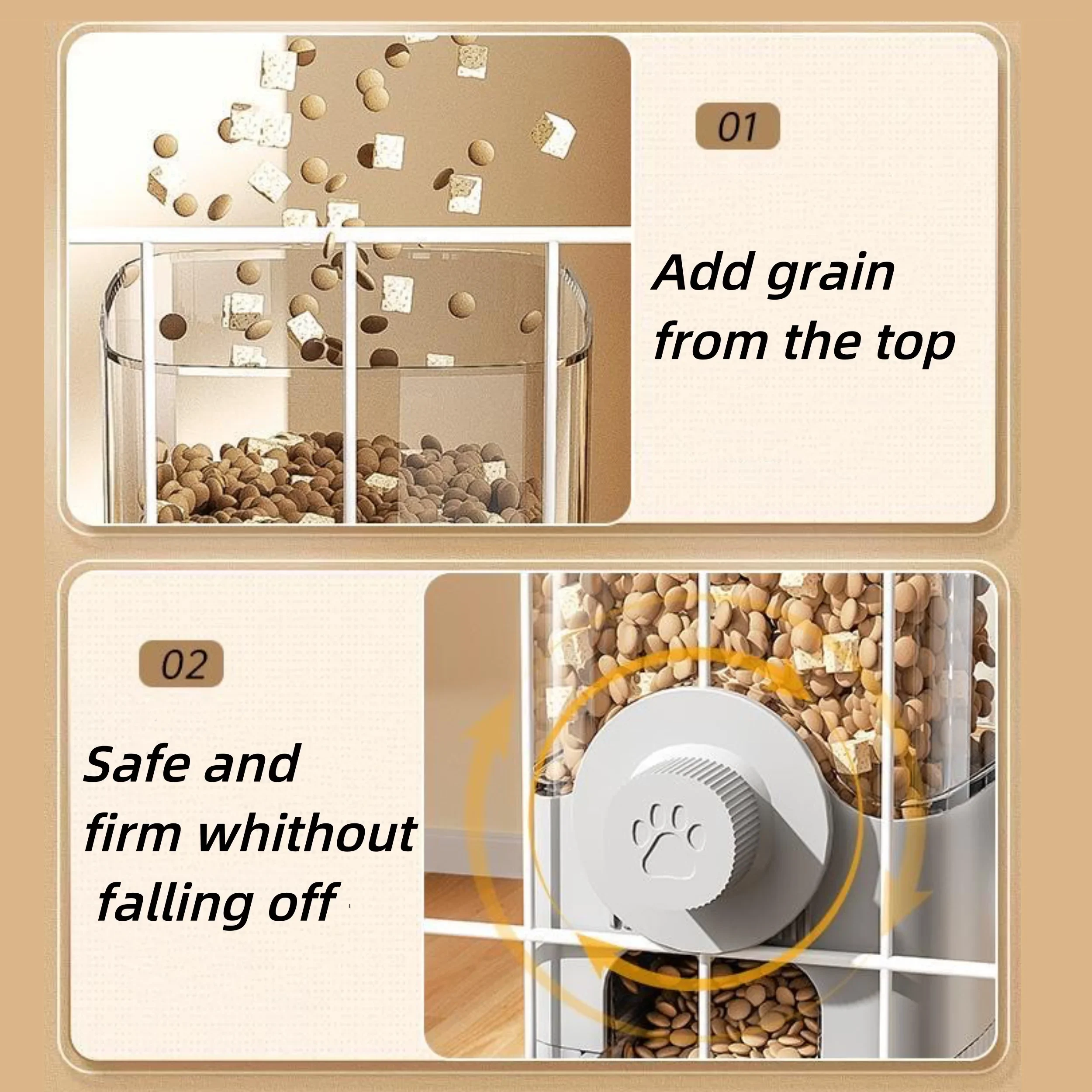 new tepy Hanging Automatic Pet - Portion Control Container recension och pris