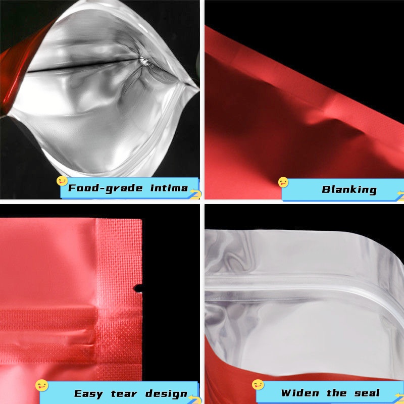 100 pcs Colorful Top Feed Foil - Ziploc Food Storage recension och pris