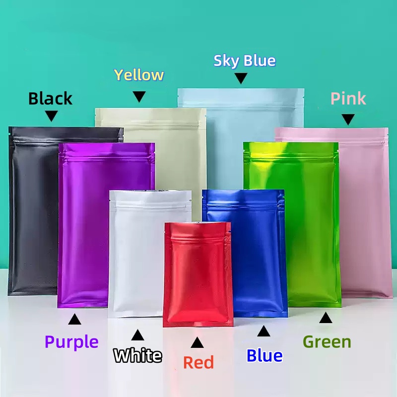 100 pcs Colorful Top Feed Foil - Ziploc Food Storage recension och pris