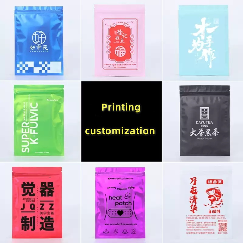 100 pcs Colorful Top Feed Foil - Ziploc Food Storage recension och pris
