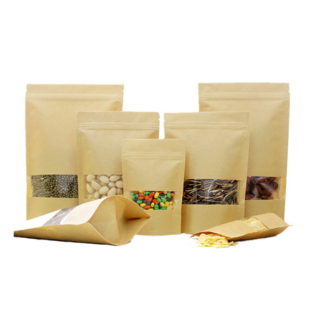 10pcs Zip Lock Kraft Paper Bag - Food Storage Year Supply recension och pris