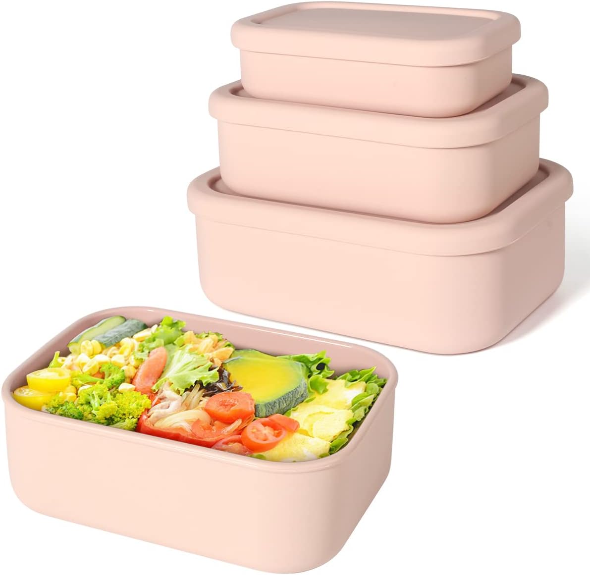 Silicone Bento Boxes Lunch Con - Food Storage Tupperware recension och pris