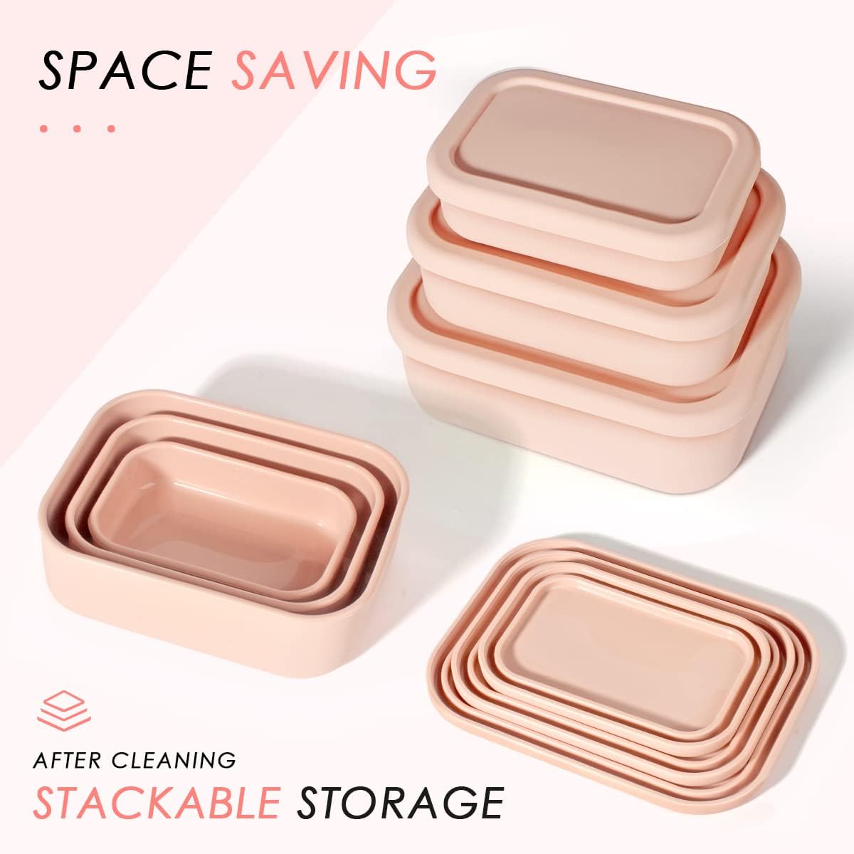 Silicone Bento Boxes Lunch Con - Food Storage Tupperware recension och pris