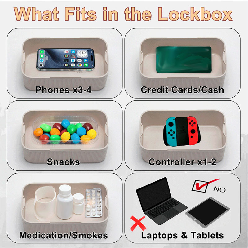 Timed Lock Box 2 Modes Timer L - Food Storage With Lock recension och pris