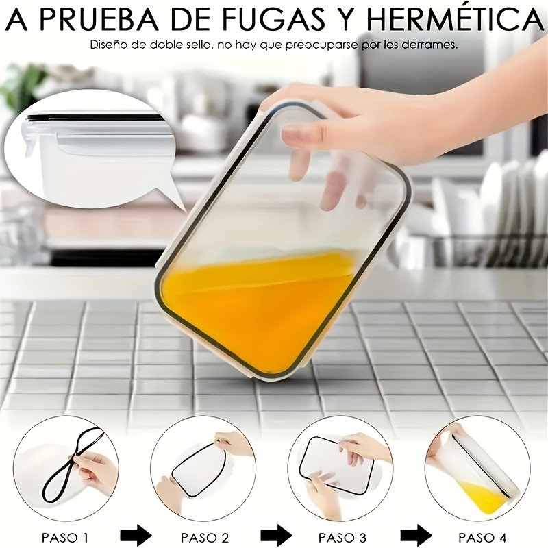 8Pcs Set Includes 4 Containers - Food Storage Design recension och pris