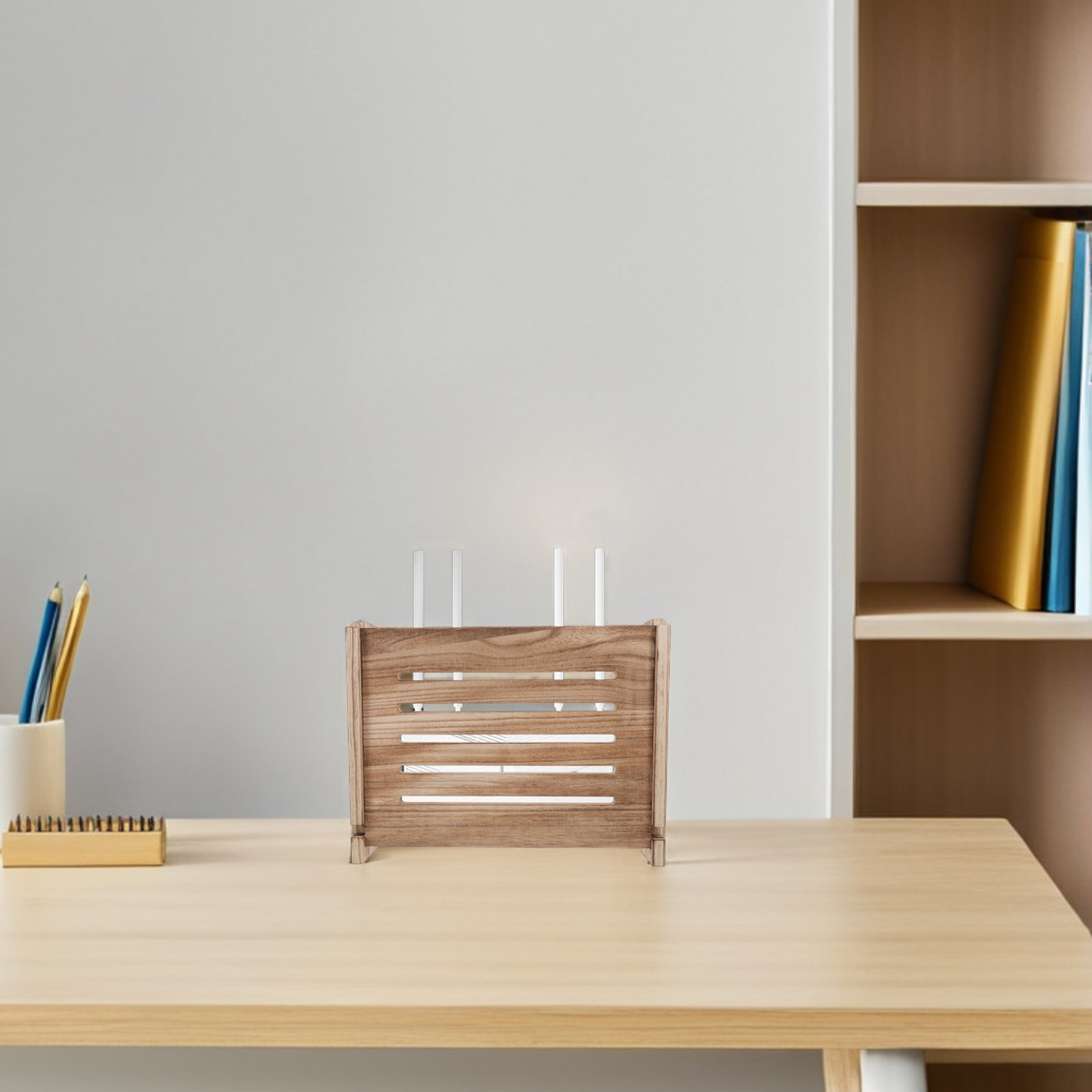 Wooden Wall Mounted Router Sto - Food Storage Management recension och pris