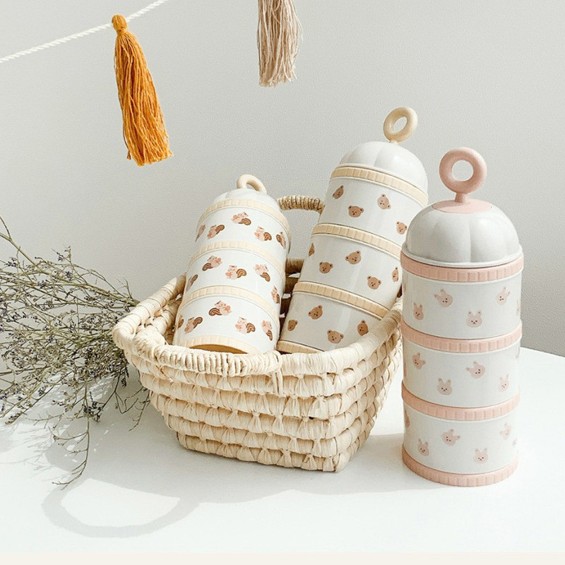 Cute Bear Milk Powder Box Baby - Portion Control Container recension och pris