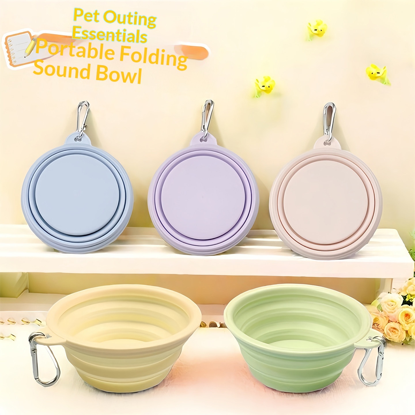 Silicone Dog Food Water Bowl C - Portion Control Container recension och pris