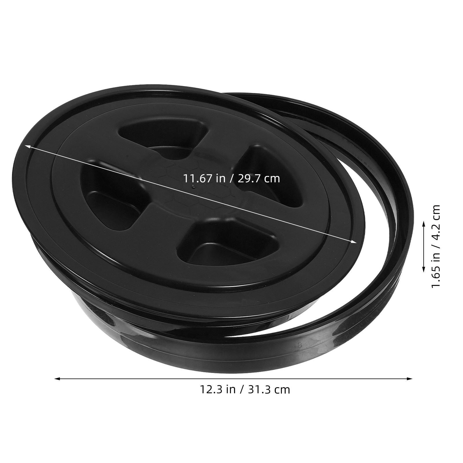 2Pcs Lock Bucket Lid Airtight  - Food Storage With Lock recension och pris