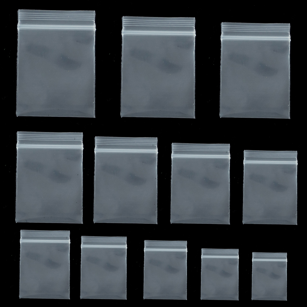 100Pieces Transparent Mini Sma - Food Storage With Lock recension och pris