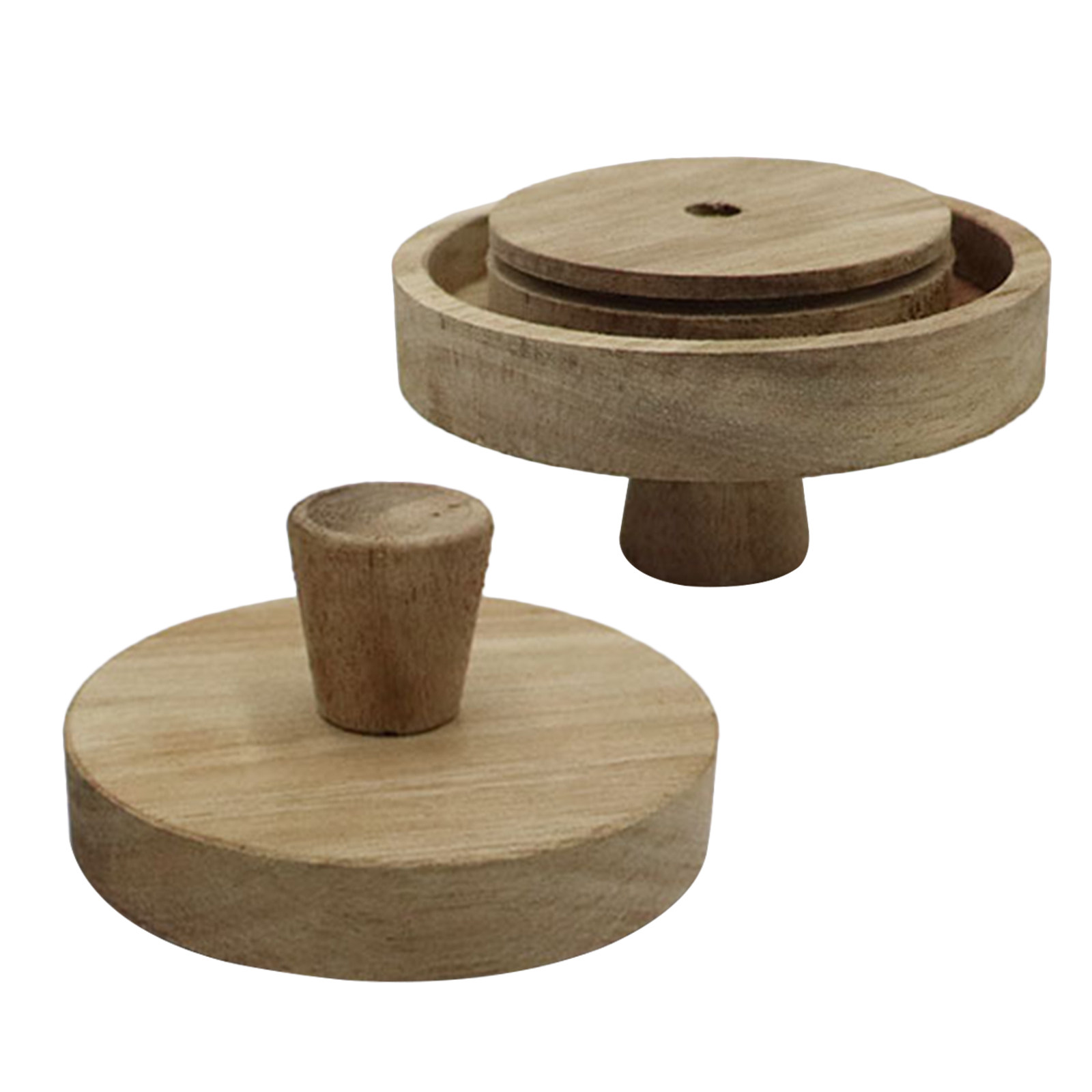 2Pcs Round Wooden Canning Lid  - Food Storage Glass Round recension och pris
