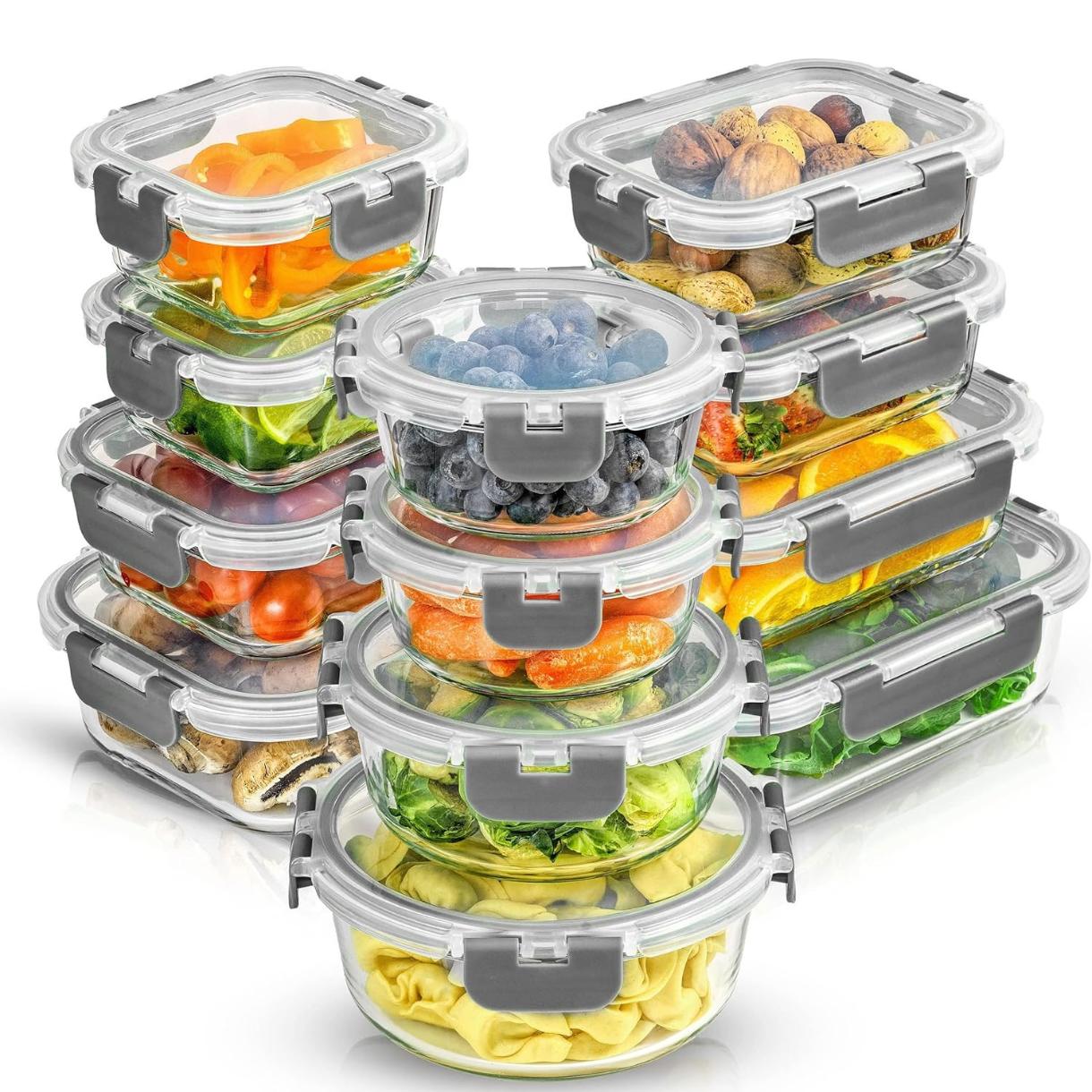 24pc Borosilicate Glass Storag - Food Storage Tupperware recension och pris