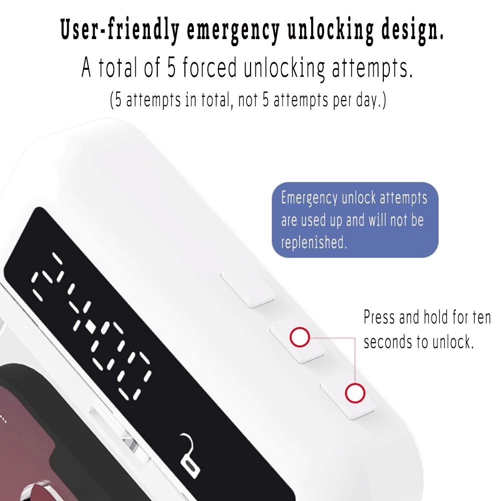 Portable Phone Lock Box with T - Food Storage With Lock recension och pris