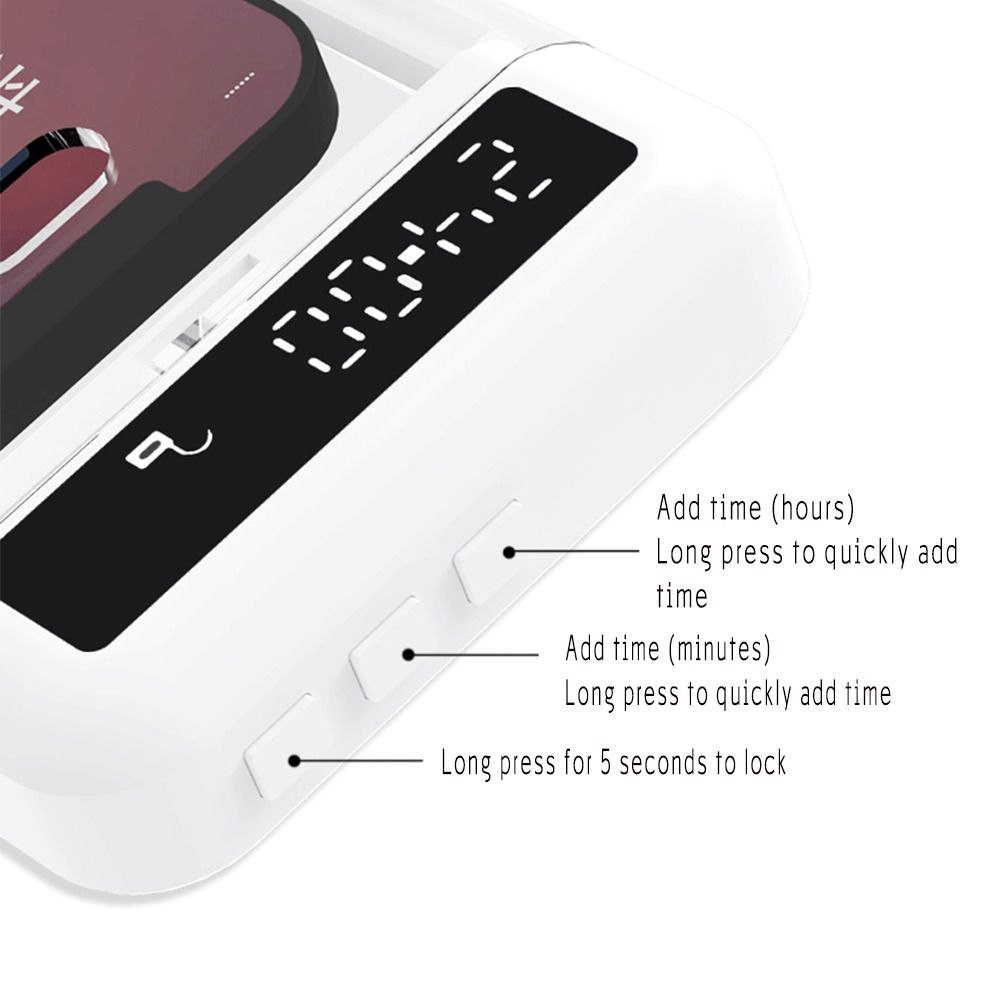 Portable Phone Lock Box with T - Food Storage With Lock recension och pris