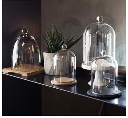 Glass Fresh-keeping Cover Cake - Food Storage Glass Round recension och pris