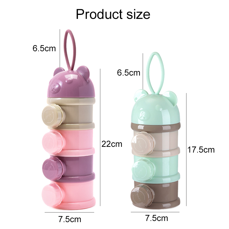 3/4Layer Baby Portable Baby Fo - Portion Control Container recension och pris