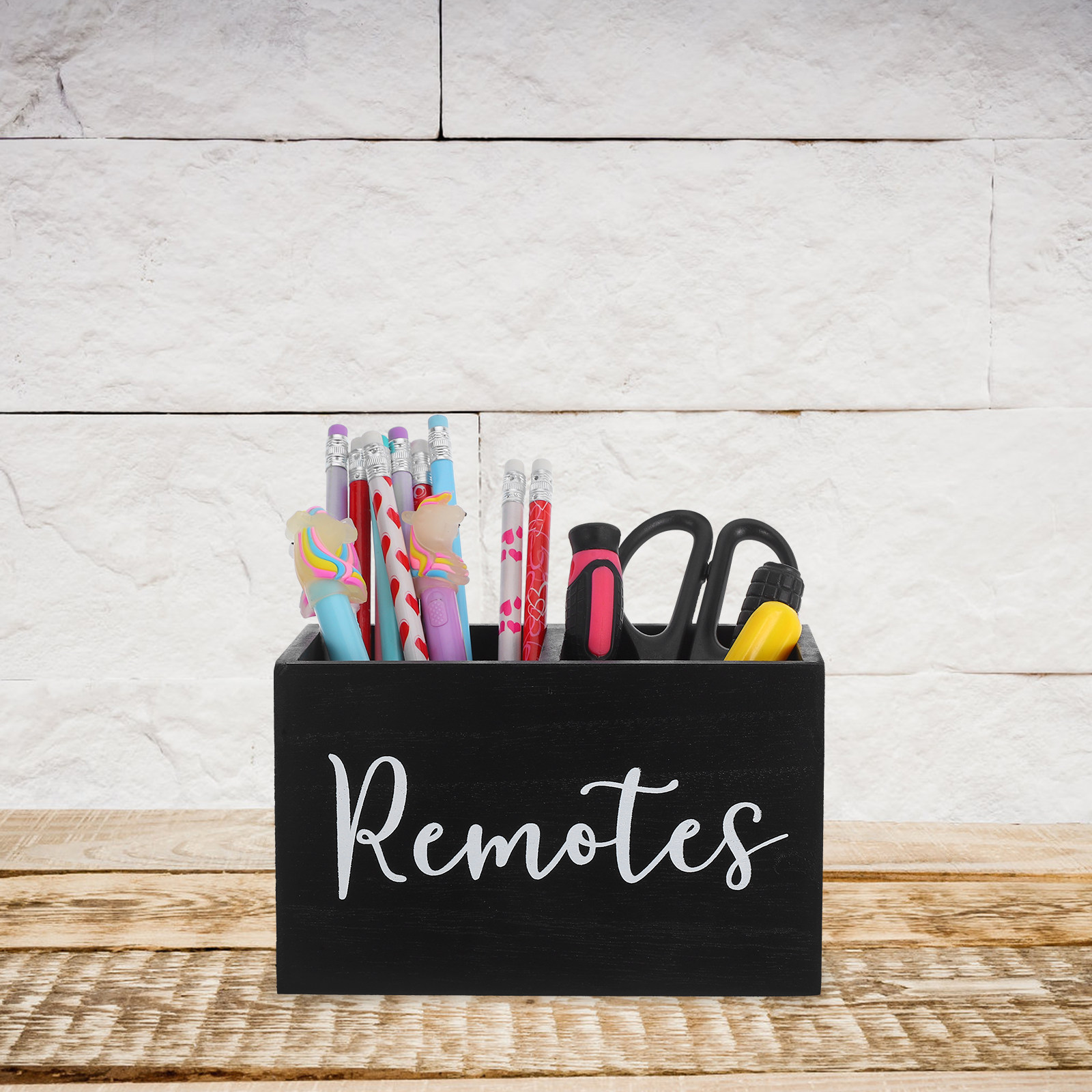 Rustic Wooden Remote Control S - Food Storage Box recension och pris