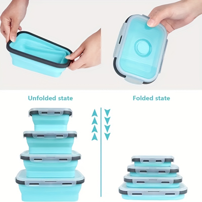1/4pcs Collapsible Silicone Fo - Food Storage Tupperware recension och pris