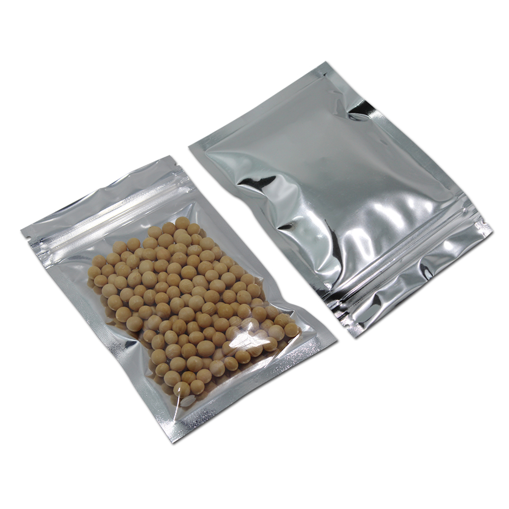 100Pcs Clear Silver Zip Lock M - Ziploc Food Storage recension och pris