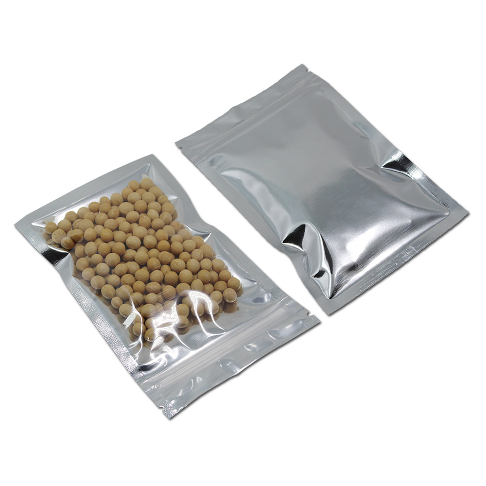 100Pcs Clear Silver Zip Lock M - Ziploc Food Storage recension och pris