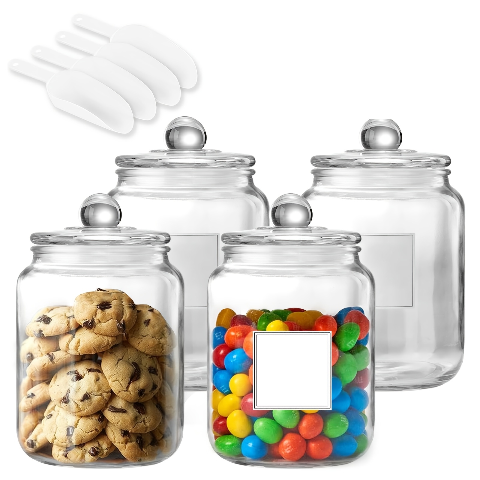 Half Gallon Large Glass Jars w - Glass Food Storage Xl recension och pris
