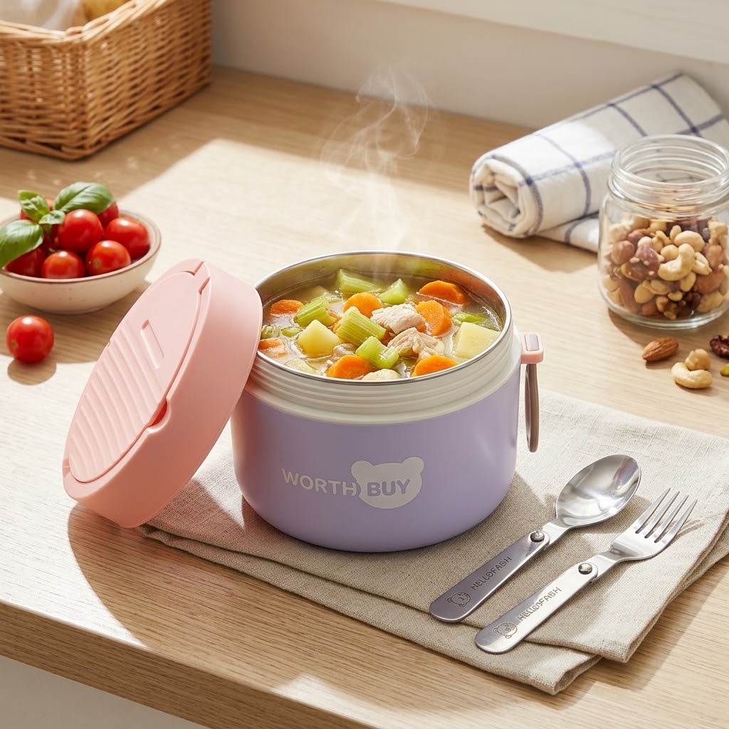 304 Stainless Steel Thermal Lu - Food Storage Design recension och pris