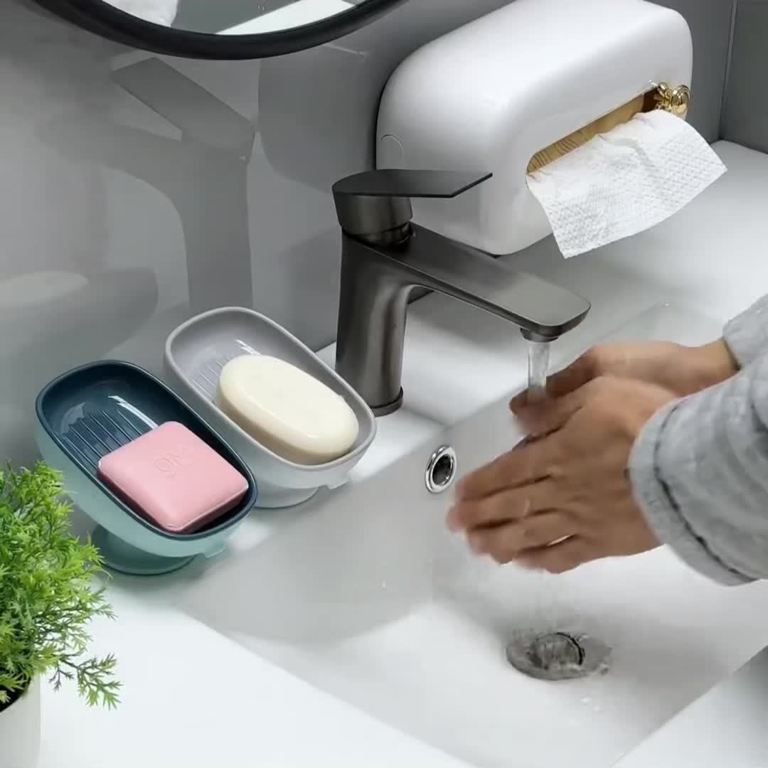 Bathroom Soap Holder Drain Wat - Portion Control Container recension och pris