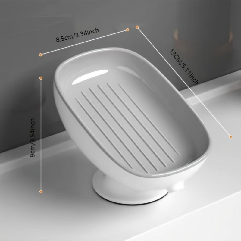 Bathroom Soap Holder Drain Wat - Portion Control Container recension och pris