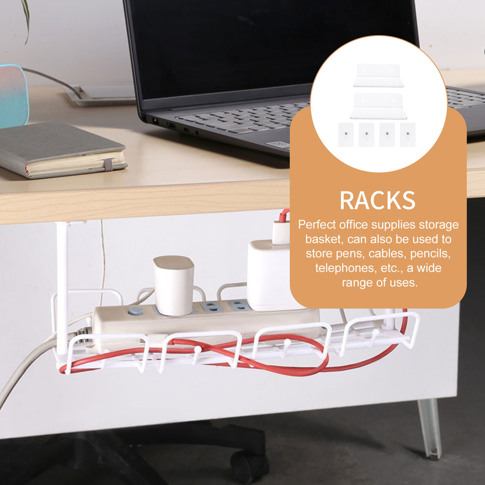 Under Desk Cable Organizer Sto - Food Storage Management recension och pris